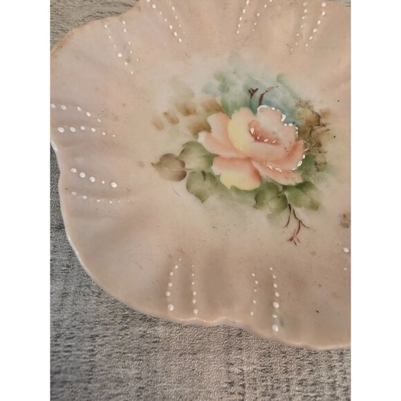 Hand-Painted Norma Albury Floral Porcelain Dish - Picture 2 of 5
